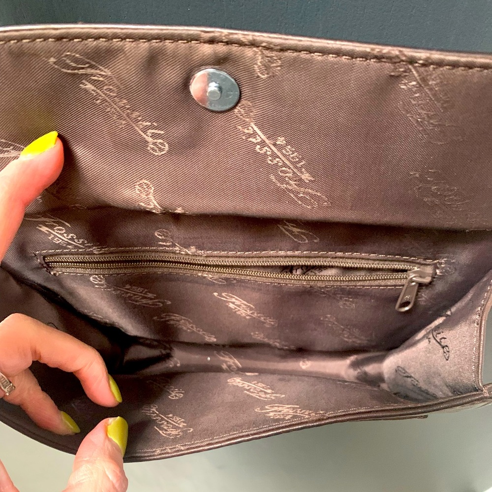 Vintage Fossil Leather Shoulder Bag - Picture 3 of 5